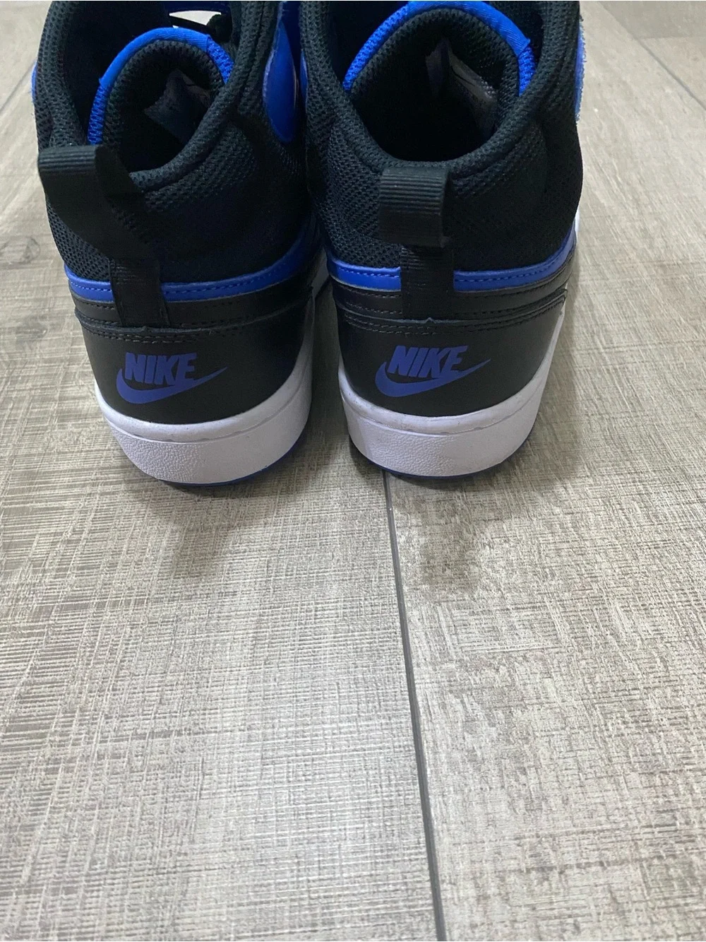 Nike Kids Mid-Top Sneakers in Royal Blue and Black